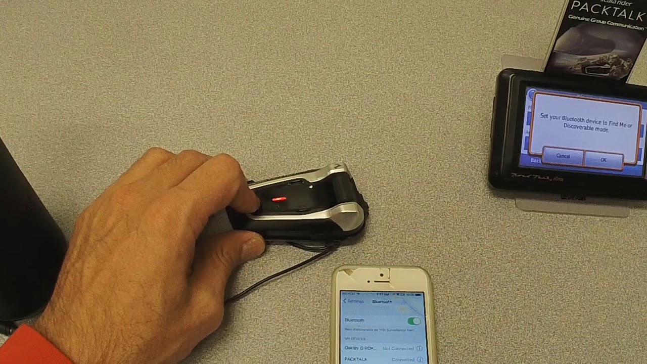 Packtalk GPS pairing