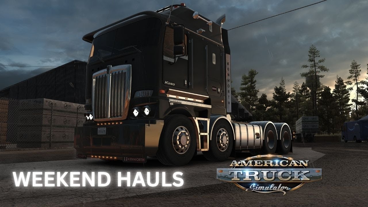 tweaking and driving reshade + snowymoon | American Truck Simulator| wheel cam