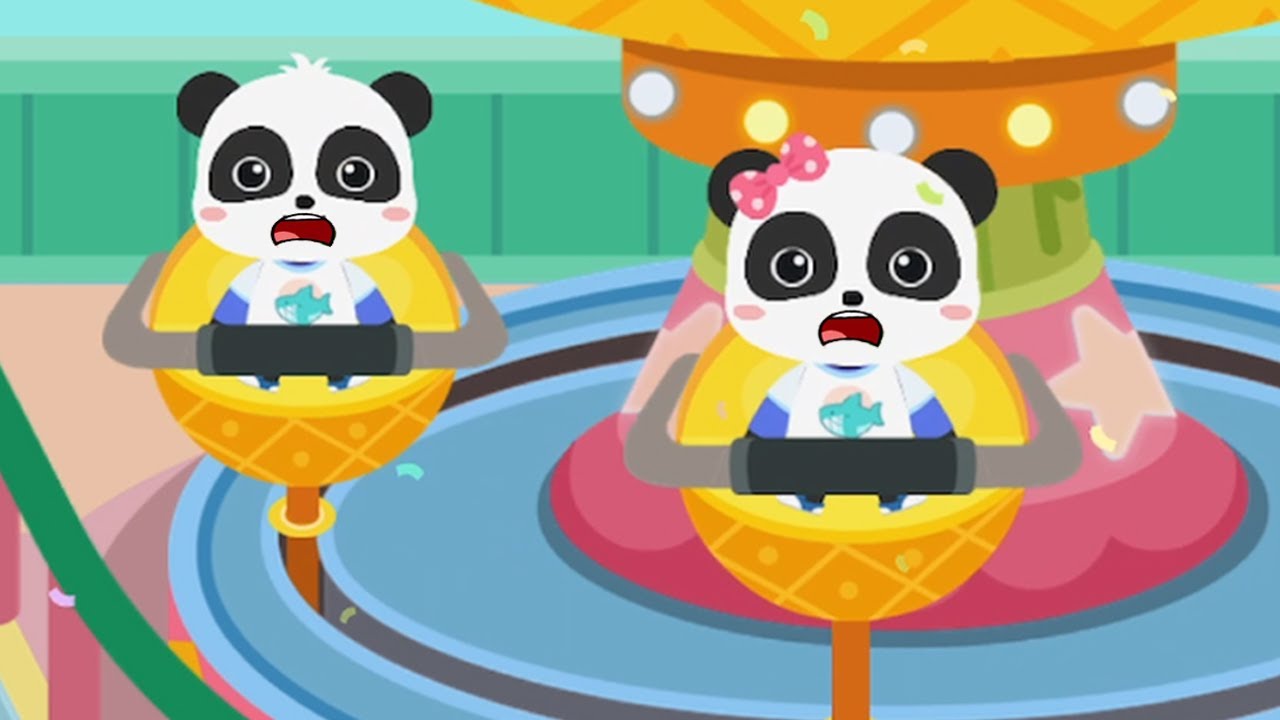 Baby Panda's Town: Theme Park - Join Kiki and Go to the Amusement Park - Babybus Games