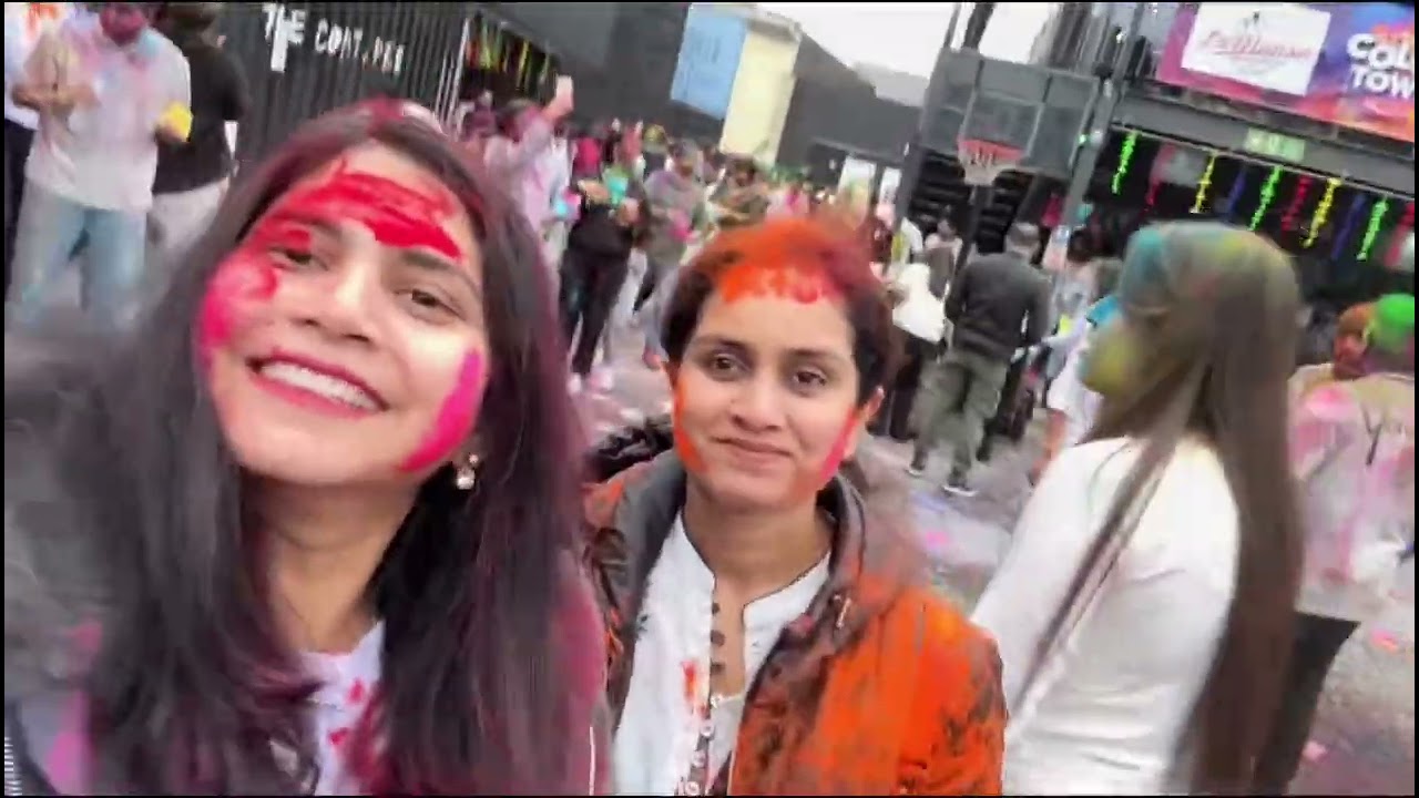 मस्त मज्जा मस्ती डांस खूप एंजॉय केलो आज मैत्रिणींसोबत पोरानी पण खूप कलर खेल्ला 💃🏼❤️😍 Holi 2026  uk
