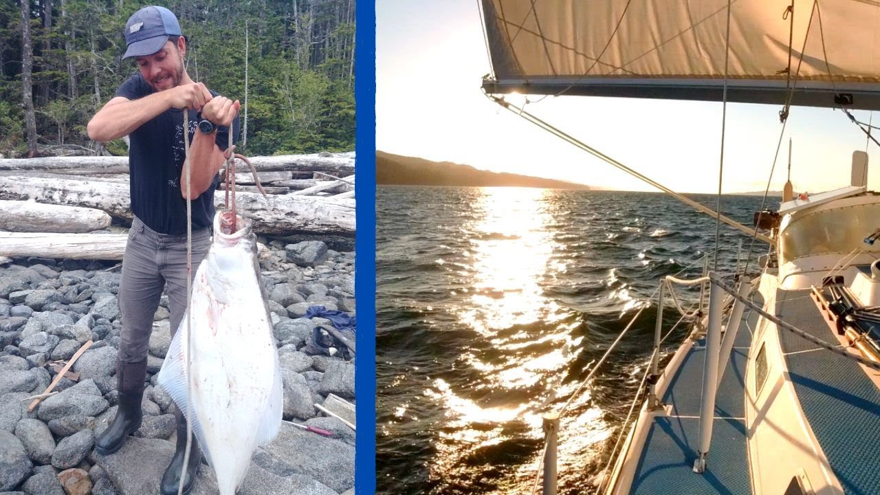 HALIBUT POWERED SAILING! | Exploring Remote Parts Of The Inside Passage - Ep. 33