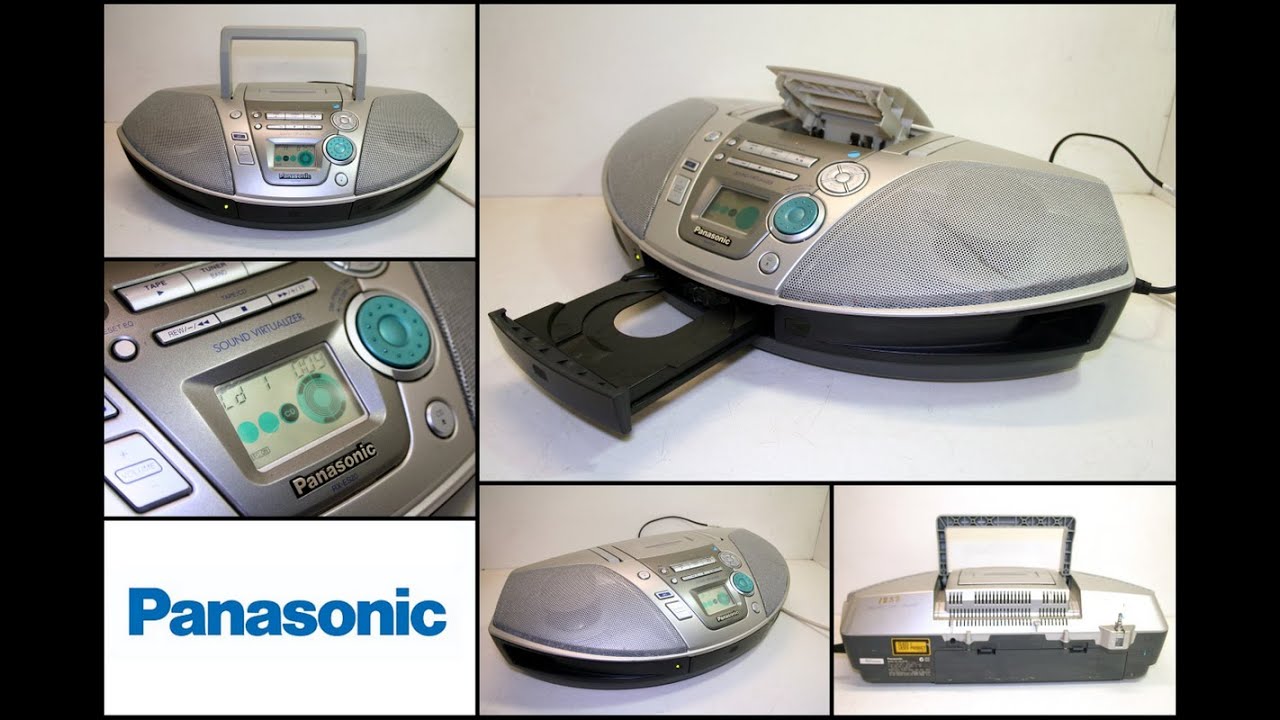 PANASONIC RX-ES20 Portable CD Cassette Radio Boombox