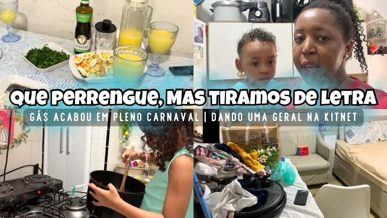 GÁS ACABOU EM PLENO CARNAVAL - TIVEMOS QUE NOS VIRAR - ROTINA DA CASA 