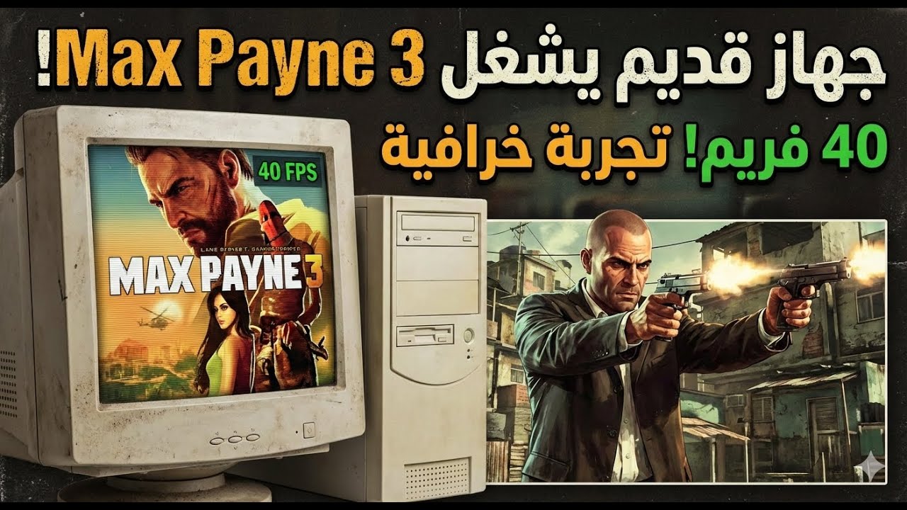 تجربه هتبسط ناس كثير عندها اجهزا ضعيفه تجربه لعبه ماكس بن 3 علي جهاز من 2008 قديم بفرمات تصل الي 70