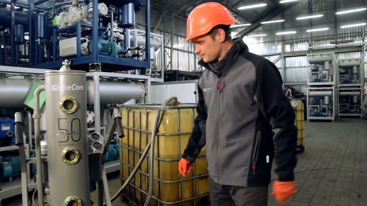 Oczyszczanie oleju o bardzo wysokiej zawartości wody z jednostką CMM-1CF