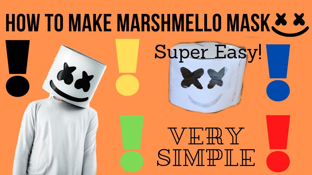 How to make a Marshmello mask!