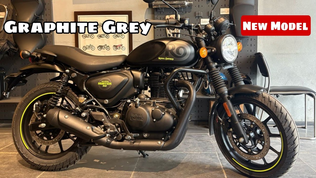 2025 RE  Hunter 350 New Model Launch | Detailed Review | 7 New Updates | Hunter 350 Graphite Grey