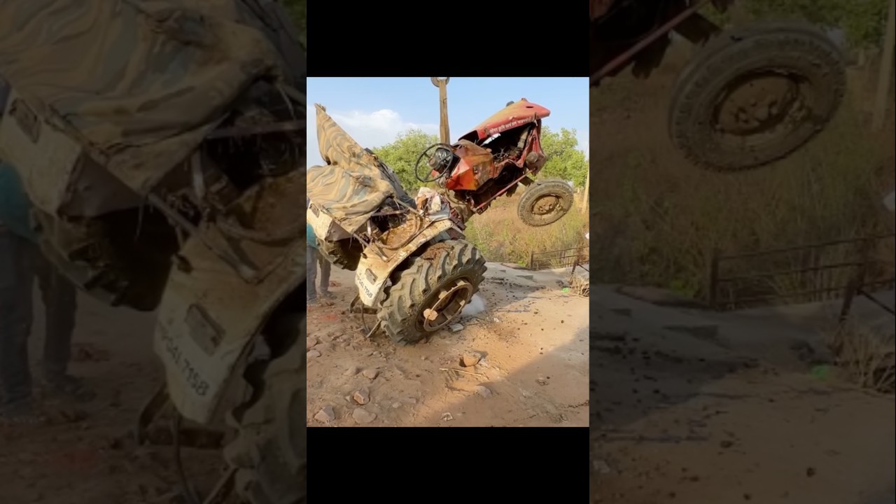koi aye na rabba song old tractor trolley accident sad 😭😭 short video #tractoryoutubeshorts
