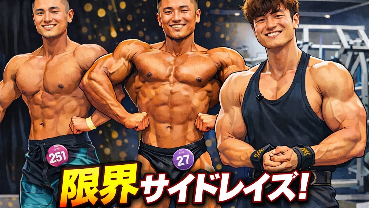 和人選手と3時間サイドレイズ