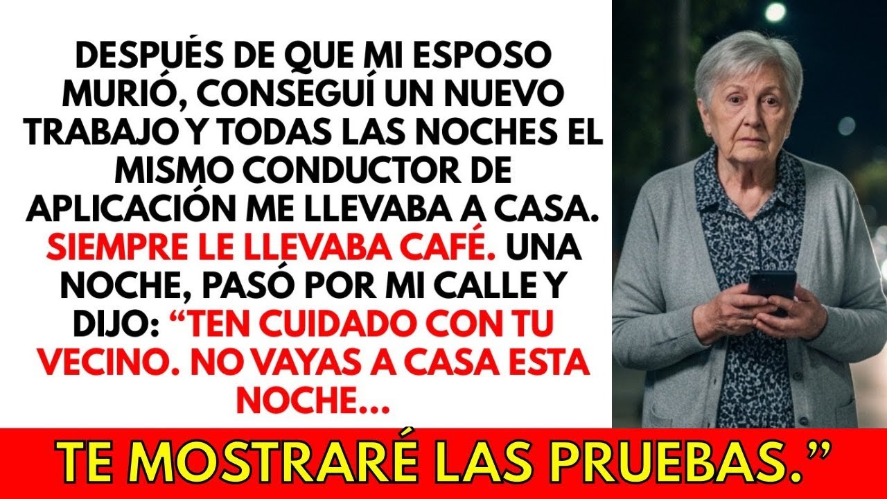 Le daba café al conductor todas las noches. Una noche, pasó frente a mi casa y susurró: “CUIDADO”.