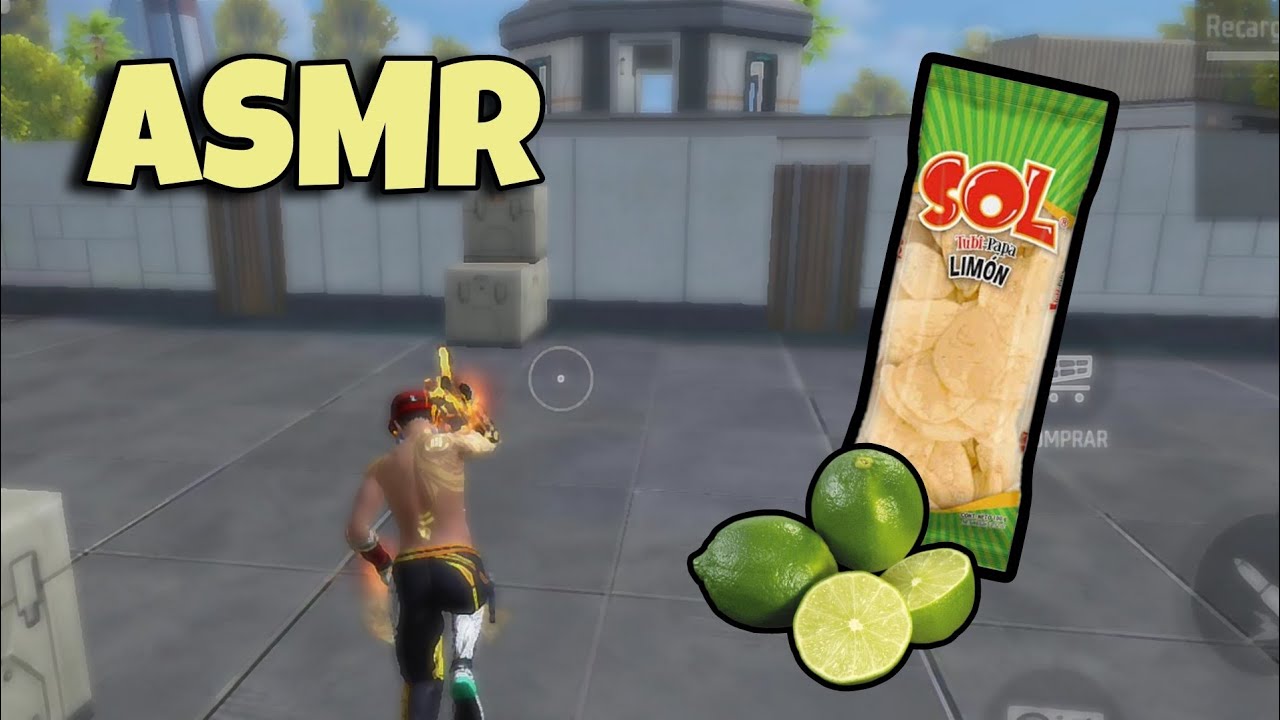 ASMR free fire| comiendo papas de limón 🍋