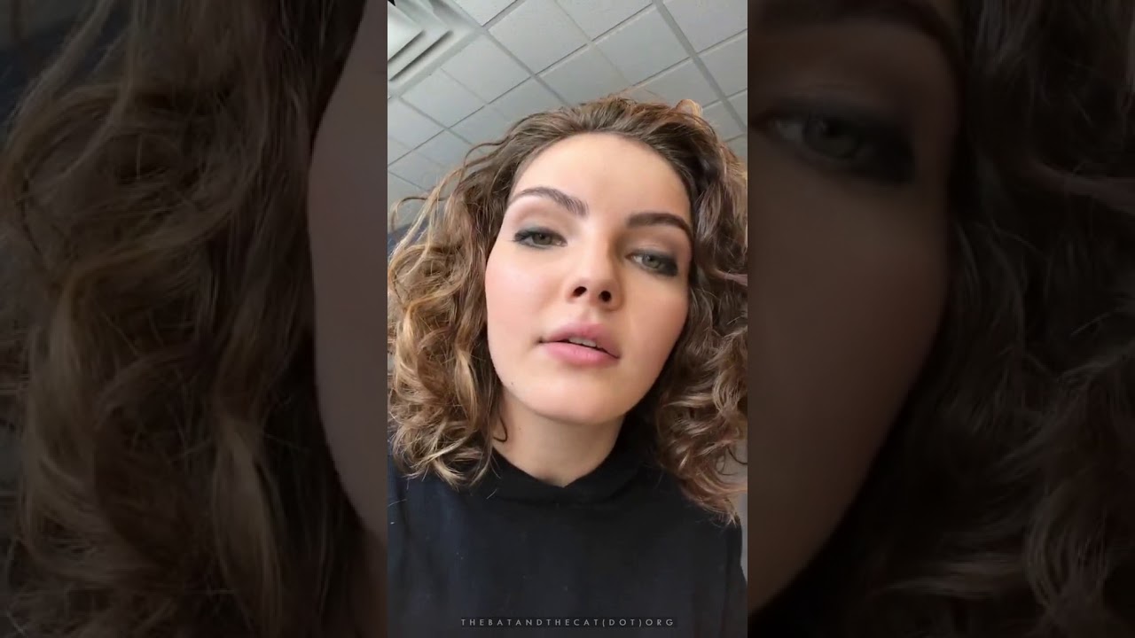 Camren Bicondova on the set of 