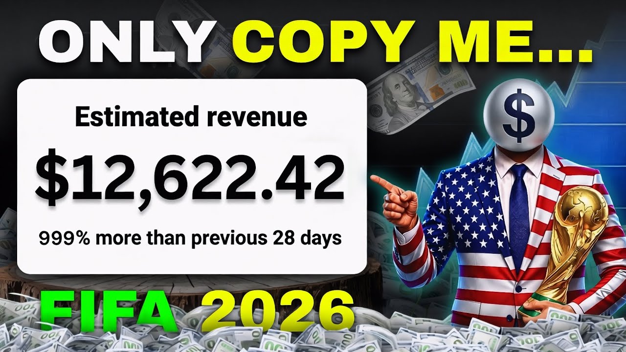 How I Earned $12,622.42 🤑 with FIFA World Cup 2026 shorts || copy paste USA channel Idea 2026