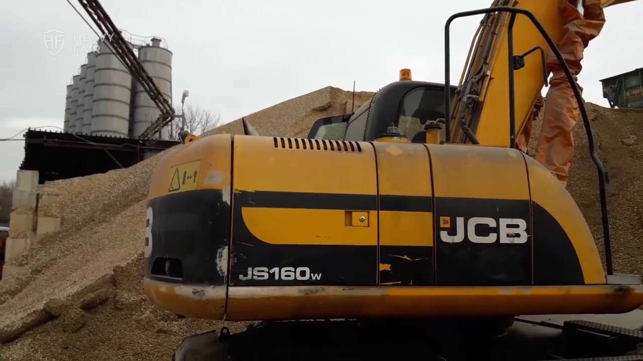 Колёсный экскаватор JCB JS160W – на HEAVY FAIR! Видео диагностика экскаватора