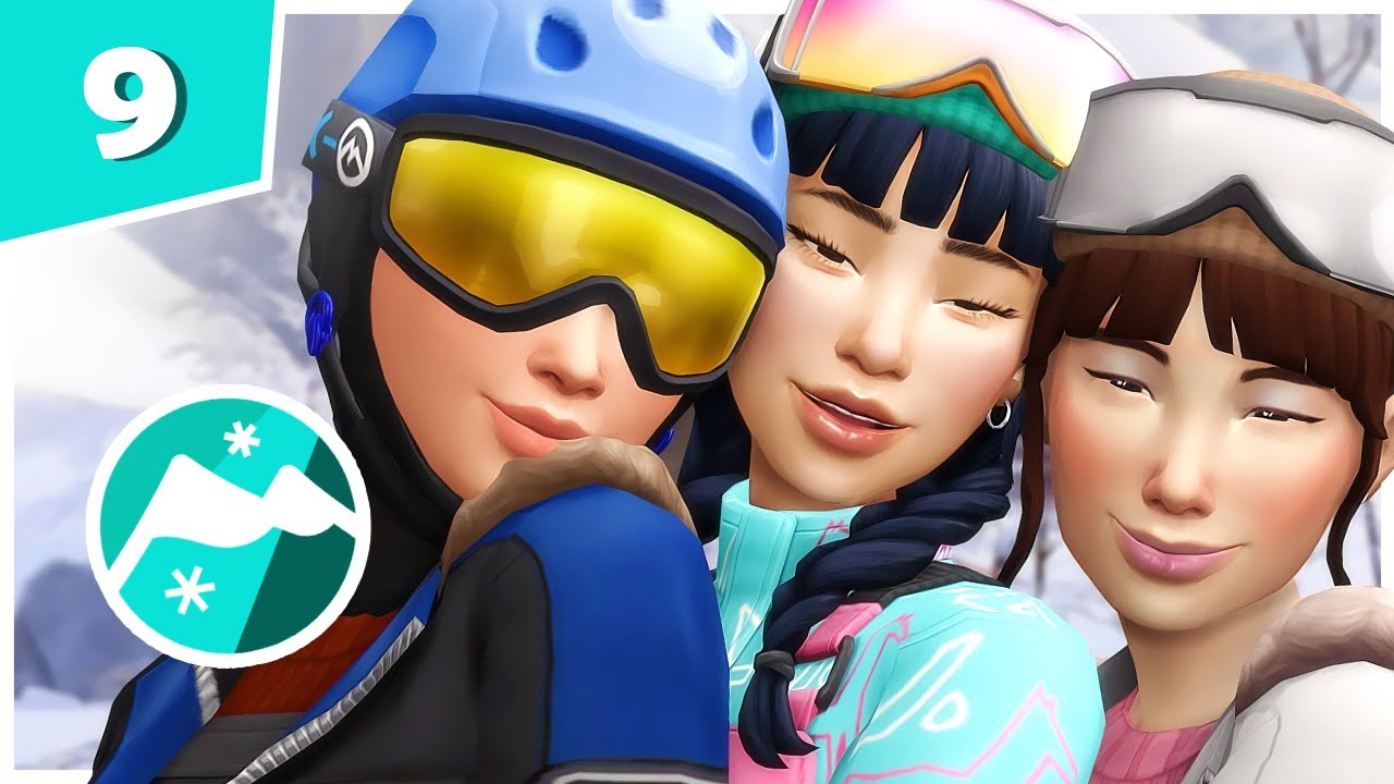 Can we make it to the top of Mt. Komorebi? | Ep.9 | The Sims 4 Snowy Escape