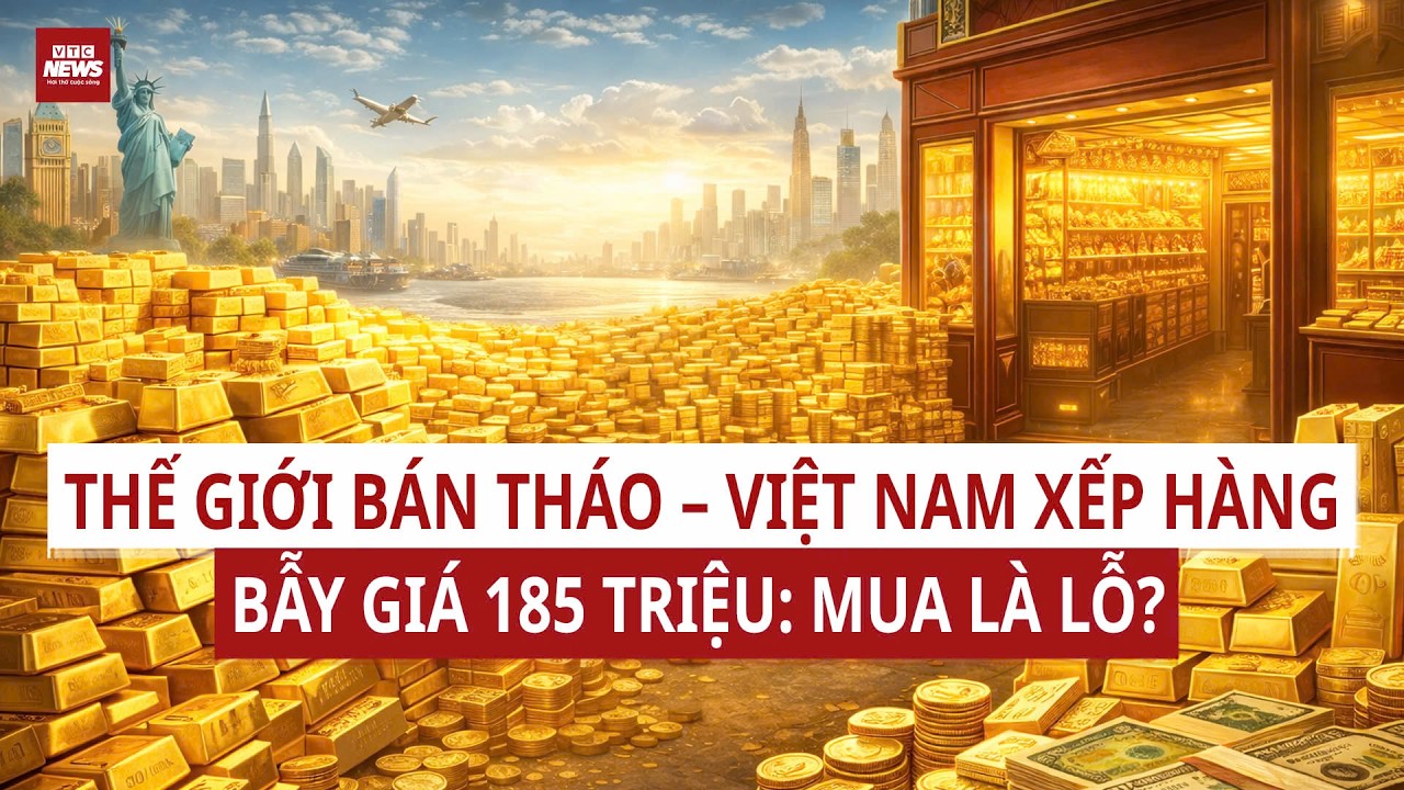 Vàng thế giới giảm mạnh, vàng trong nước lập đỉnh 185 triệu: Nghịch lý trước giờ G Thần Tài!