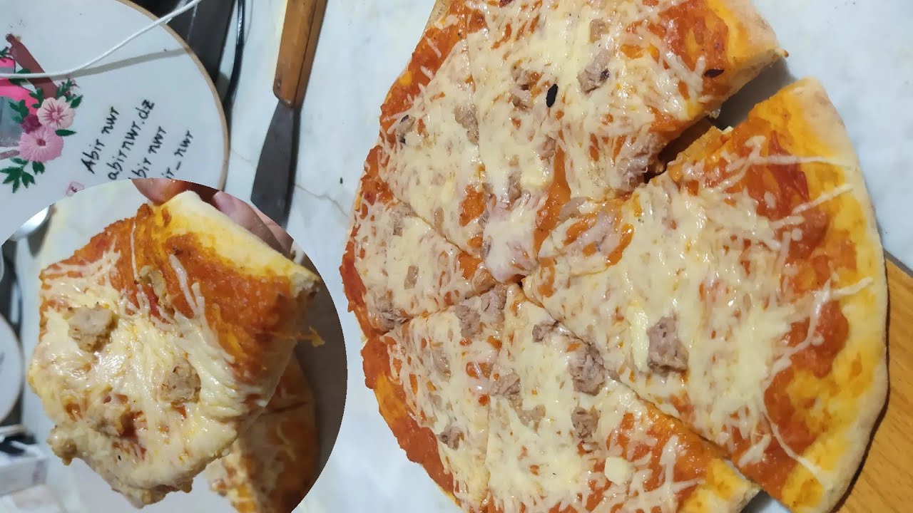 راح تحلفي على البيتزا لاتزيدي تاكليها لبرا 😌 👌 أروع عجينة بيتزا احسن من المحلات بمكون سري في كل بيت