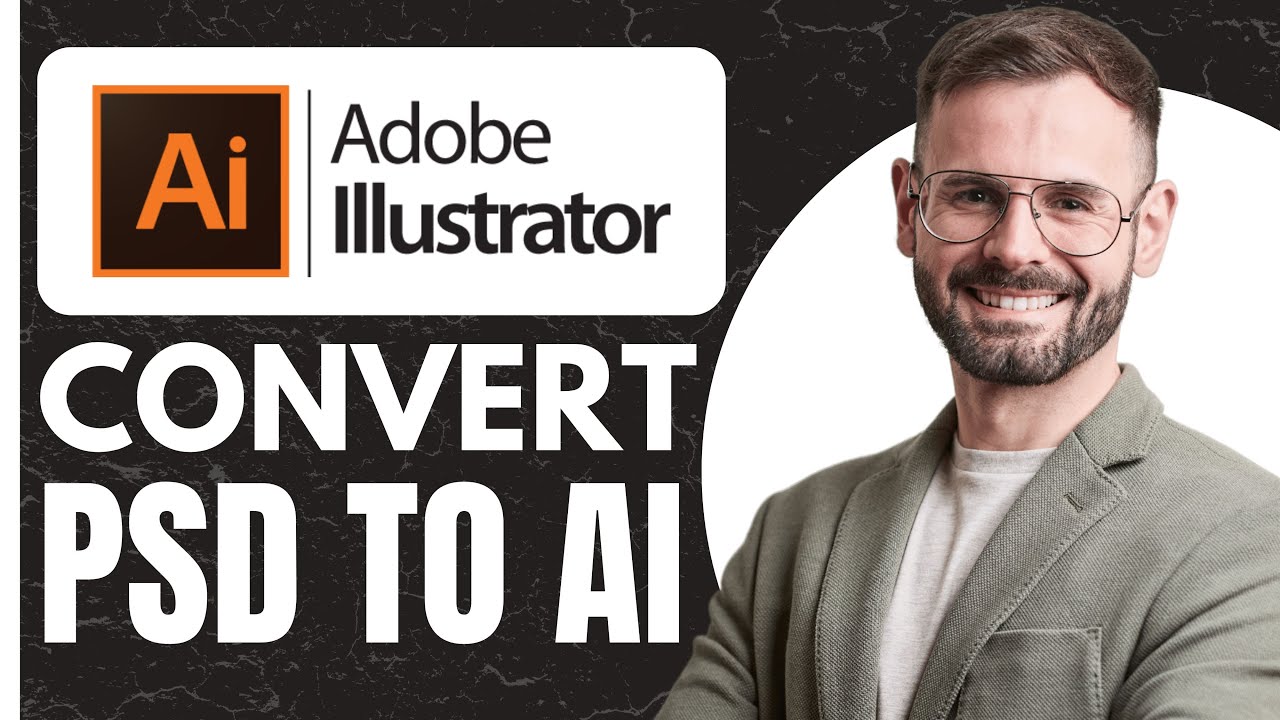 Convert Photoshop PSD file to Illustrator AI - EASY How To Guide (2024)