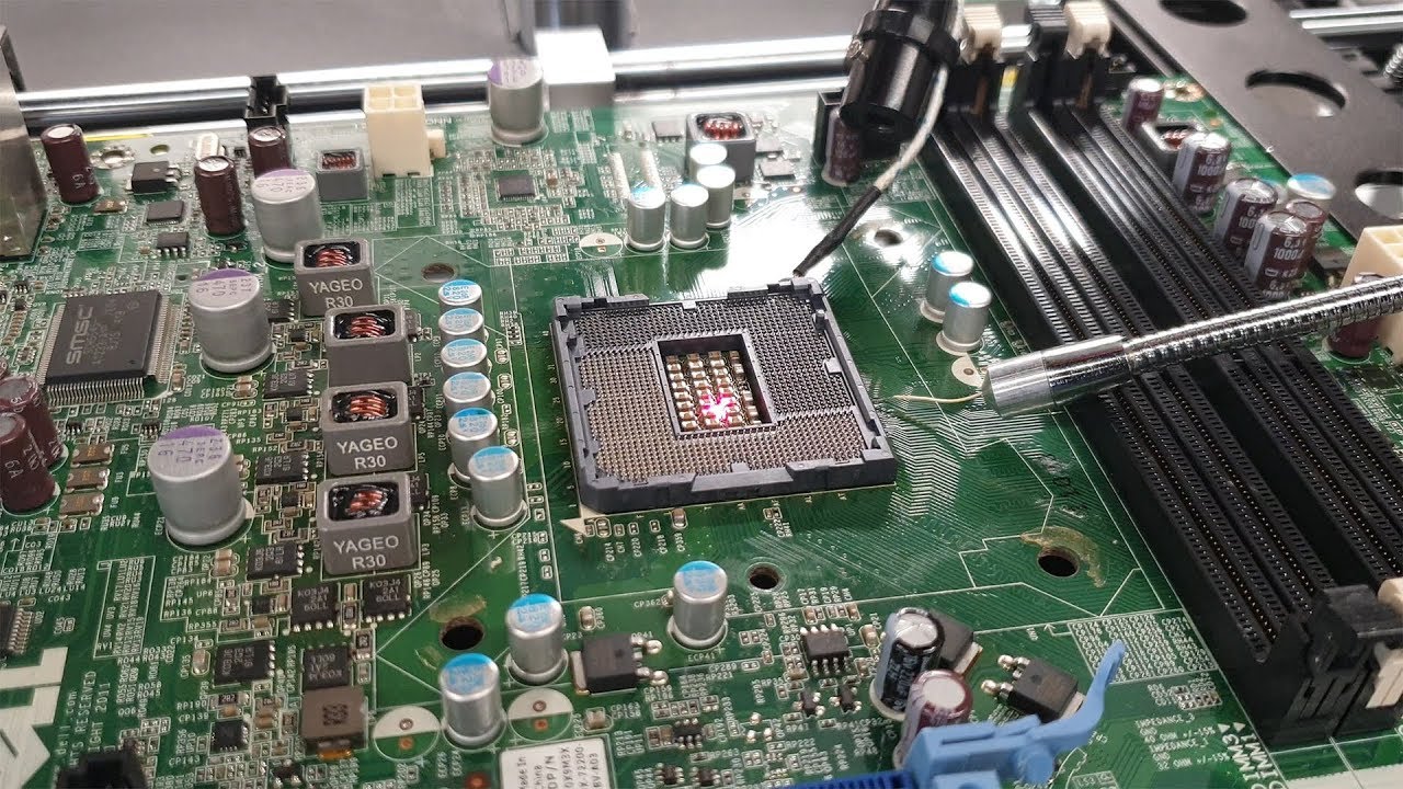Wymiana socketu na płycie głównej - Dell OptiPlex 7010