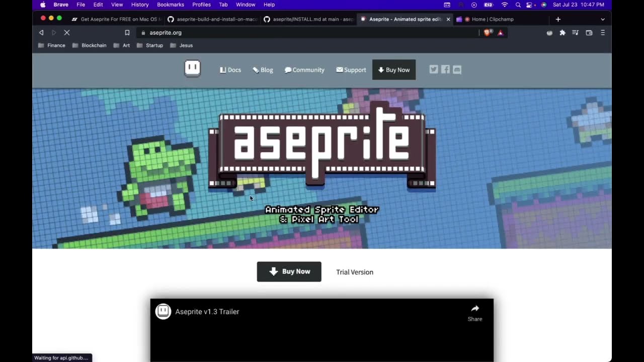 How to build Aseprite on MacOS | Free