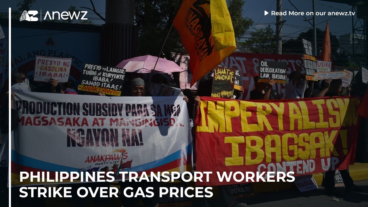 Philippines transport workers strike over gas prices