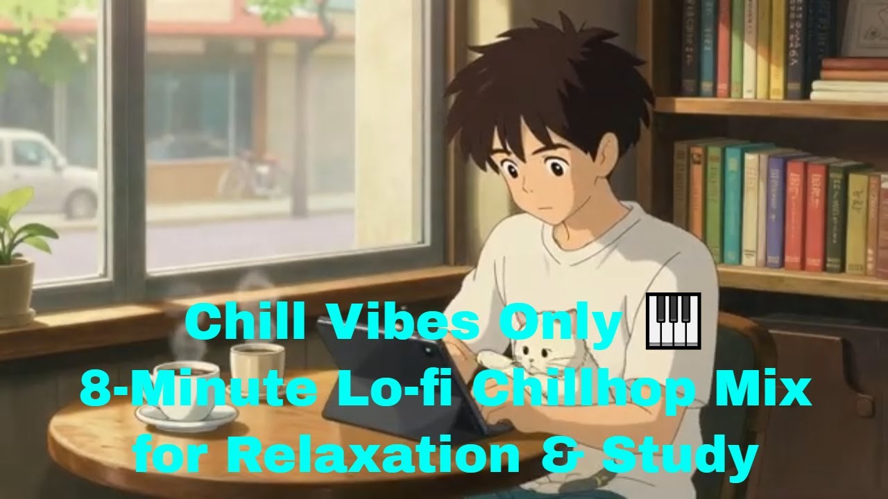 Chill Vibes Only 🎹 | 8-Minute Lo-fi Chillhop Mix for Relaxation & Study