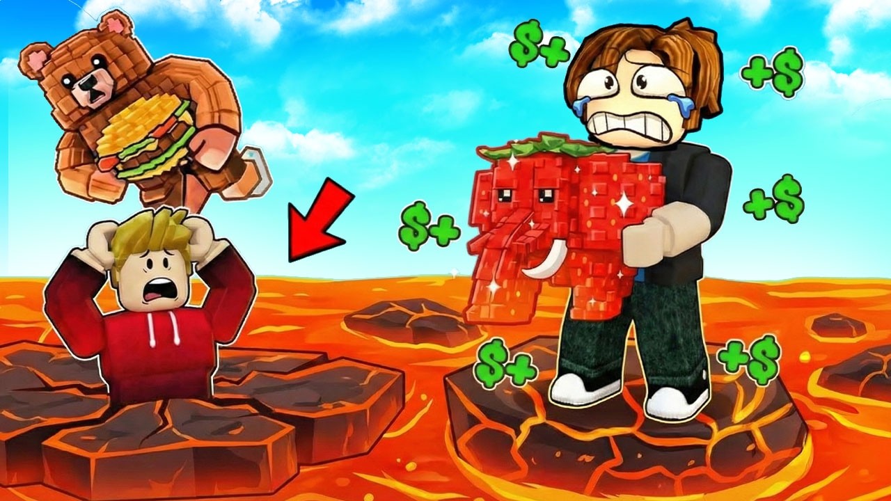 ROBLOX CHOP AND FROSTY ESCAPE WITH BRAINROT BEFORE LAVA RISESS