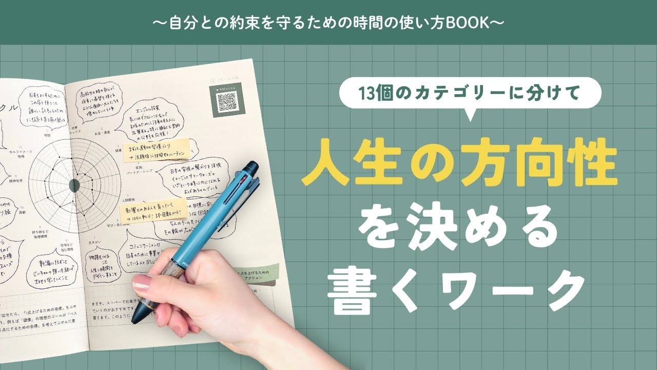 【目標設定はじめの一歩】13個のライフサークルに「人生の目標」を書きだしてみよう！｜時間の使い方BOOK