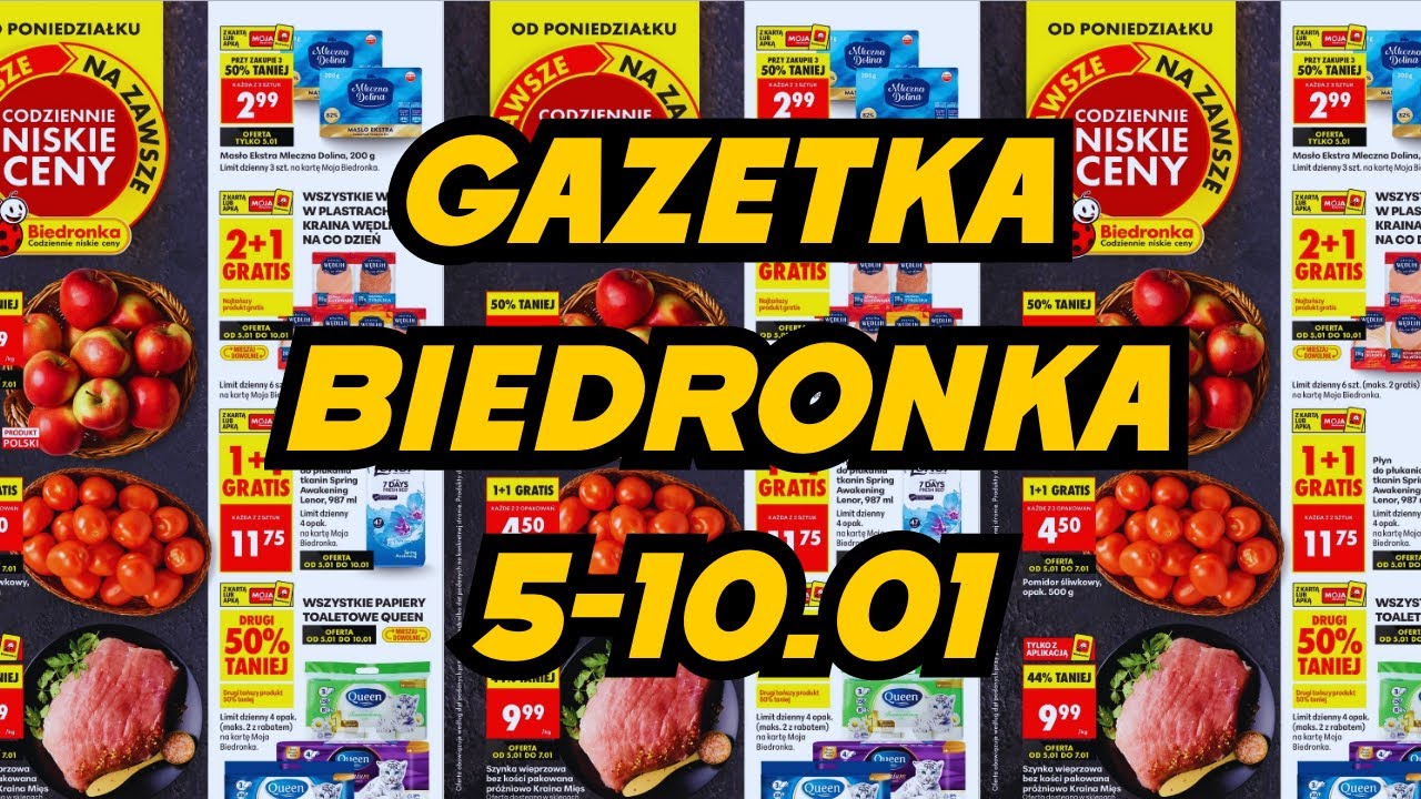 GAZETKA BIEDRONKA 5-10.01 💥 Promocje Biedronka 💥  Co Warto Kupić? 💥 PRZEGLĄD BIEDRONKA