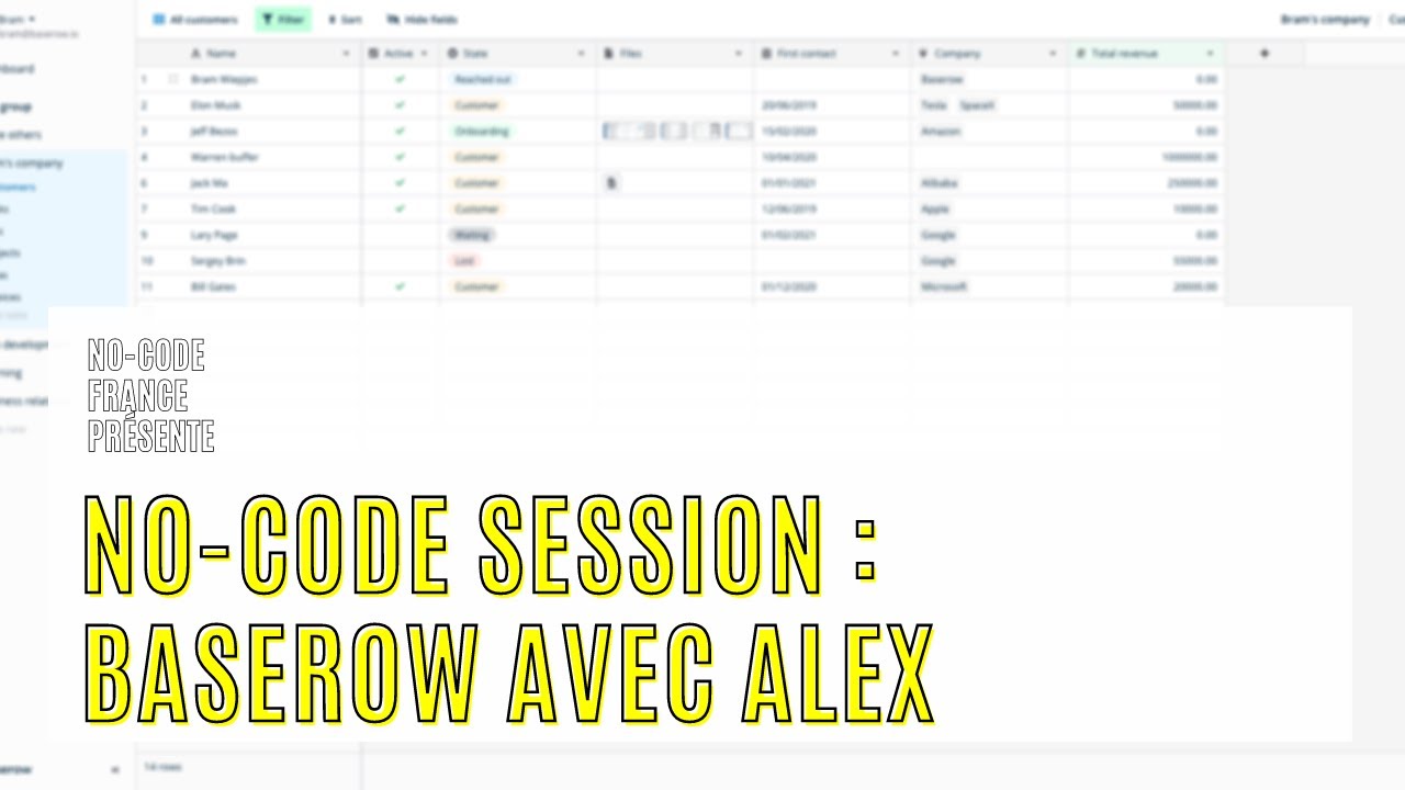 No-code Session : on découvre ensemble Baserow