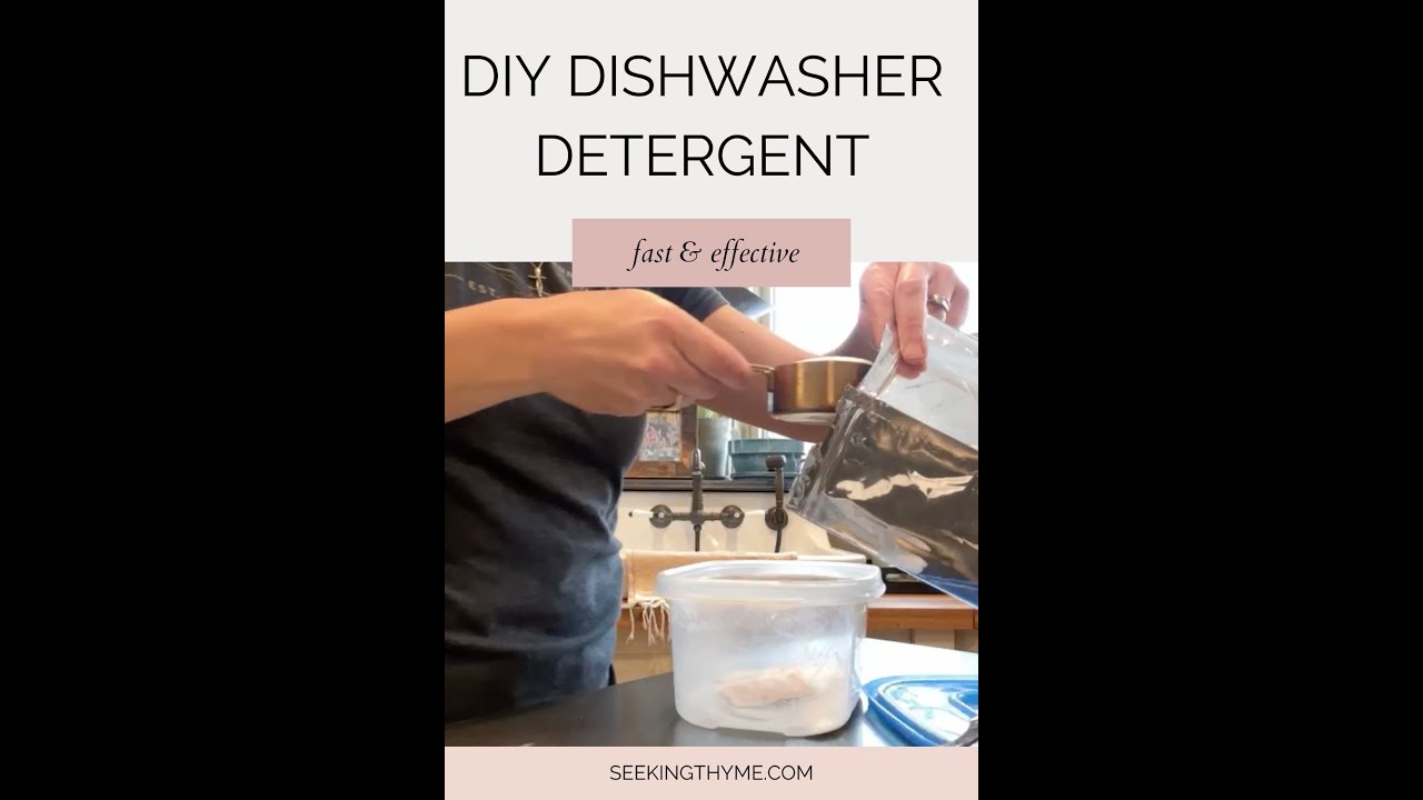 Homemade Dishwashing Detergent (& something I learned!)