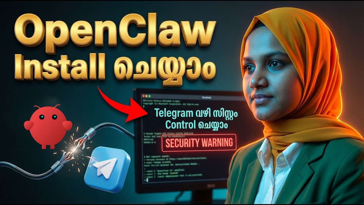 🔥 OpenClaw Install Tutorial മലയാളത്തിൽ! Telegram Connect Step-by-Step Guide​