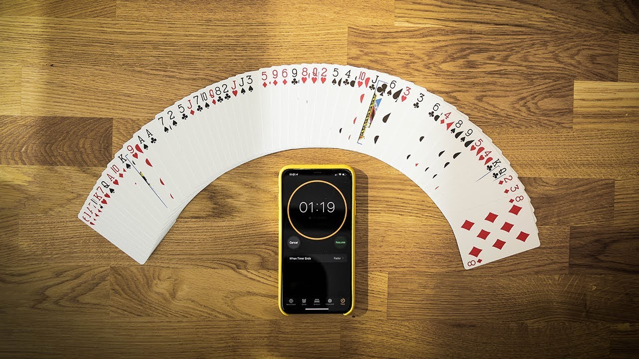 Memorizing an ENTIRE Deck of Cards in ONE MINUTE!!