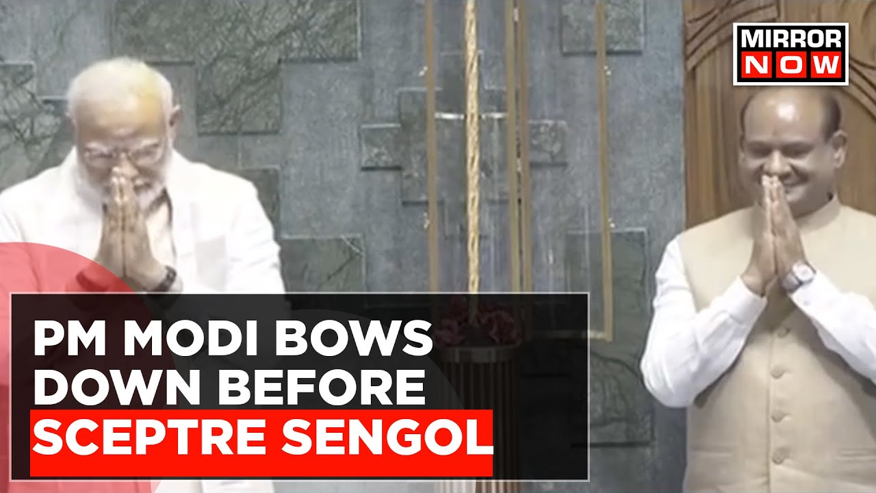 PM Modi Modi Bows Down Before Sceptre Sengol While Inaugurating The New Parliament Building | News