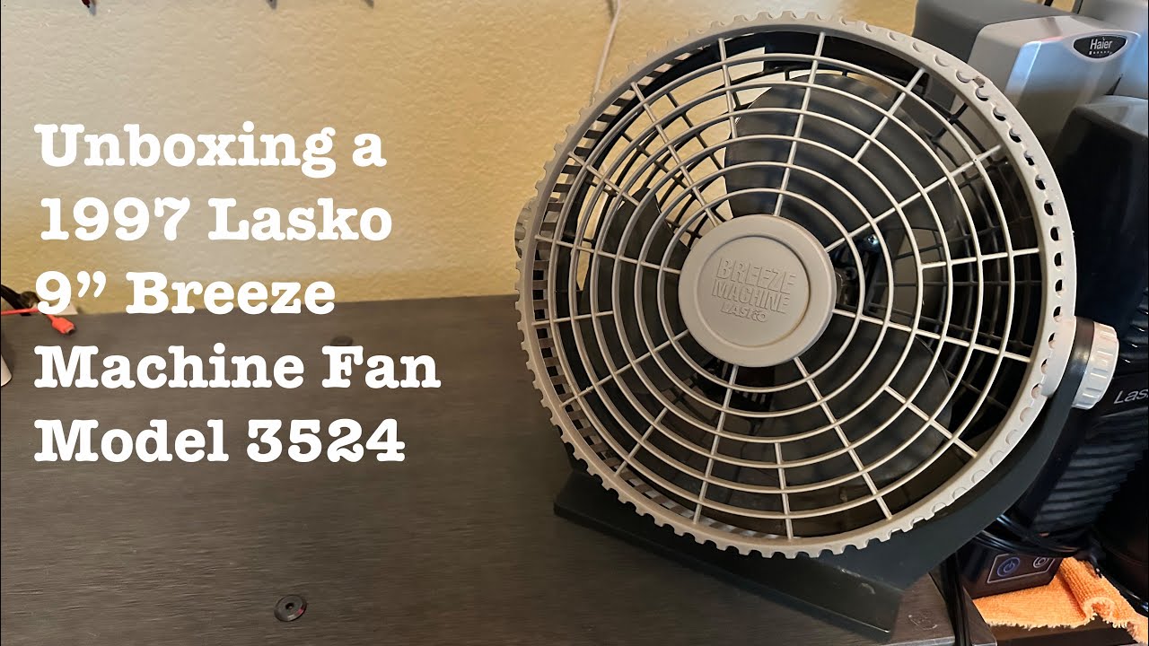 Unboxing a 1997 Lasko 9” Breeze Machine Fan Model 3524