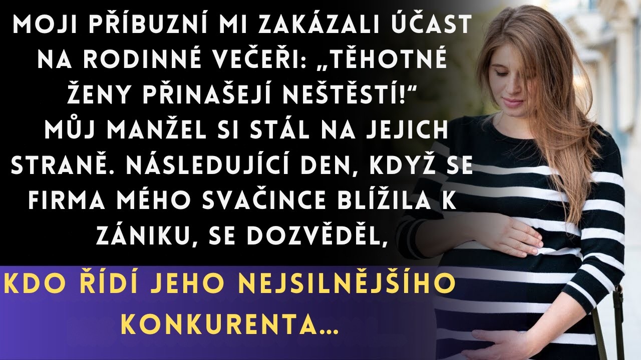 Těhotná manželka vyloučena z rodinné večeře, manželovo skryté podnikání je šokuje!
