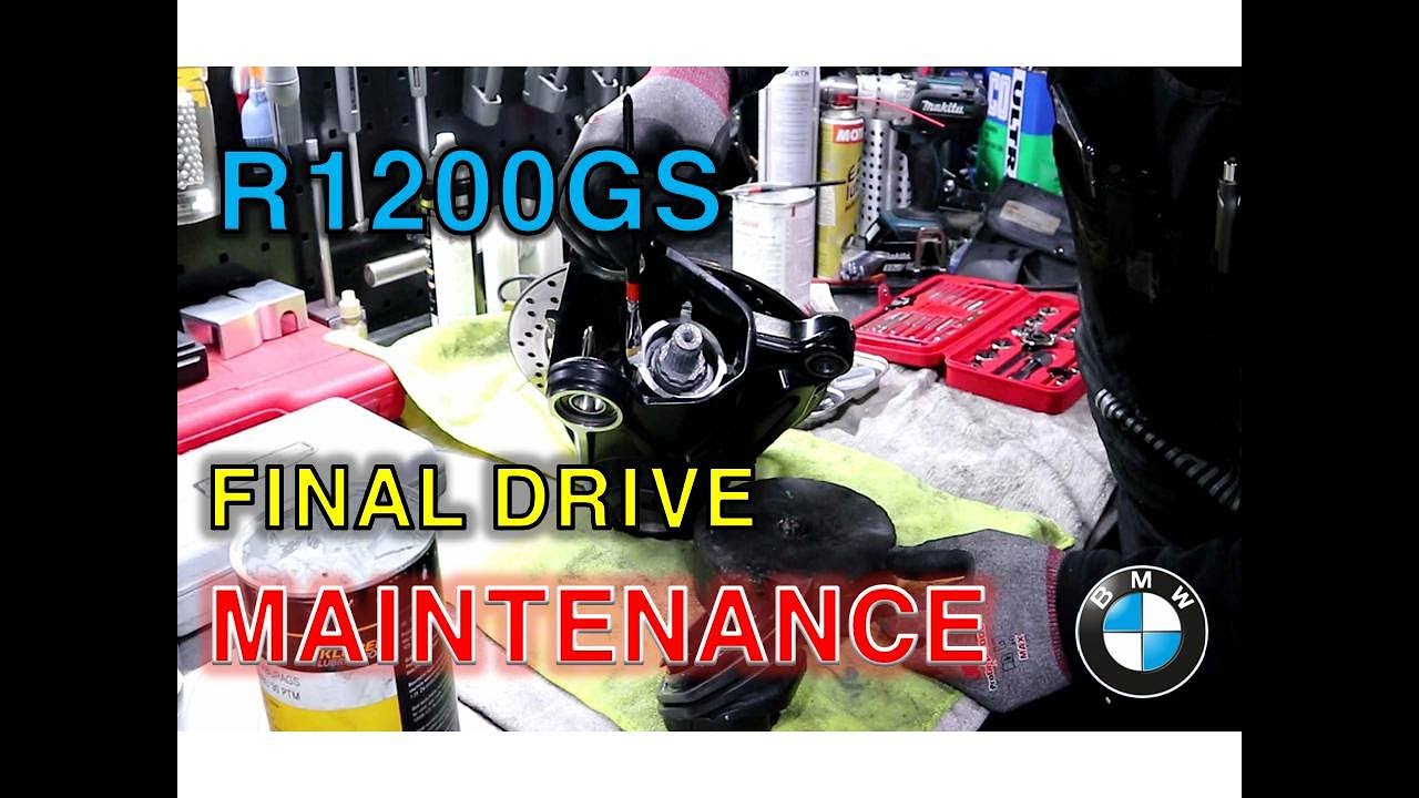 BMW R1200GS 샤프트정비 구리스도포 작업과정 / bmw r1200gs final drive boot grease service Maintenance