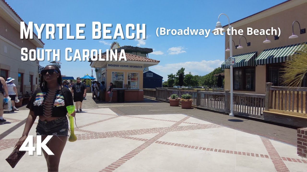 Myrtle Beach (Broadway at the Beach), South Carolina | Walking Tour | 4K