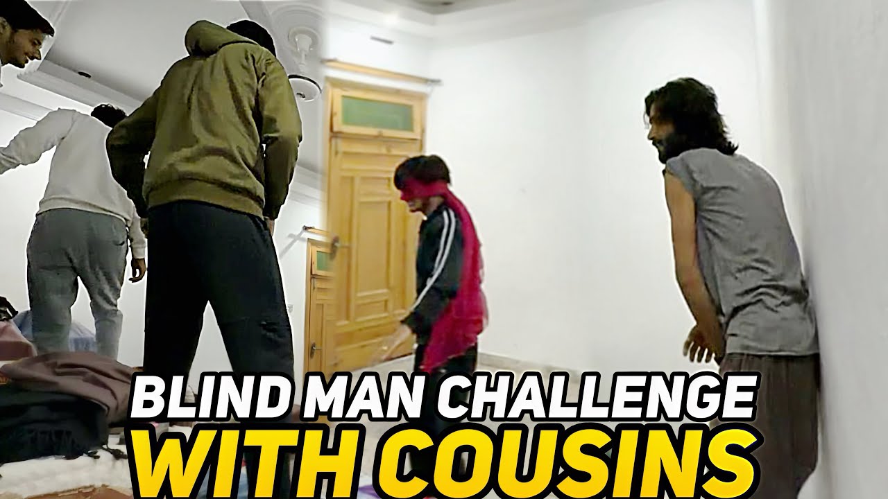 Blind Man Challenge With Cousin&rsquo;s 😂 | Funny Moments of Dr Boys | Dr Eman Ali Vlogs