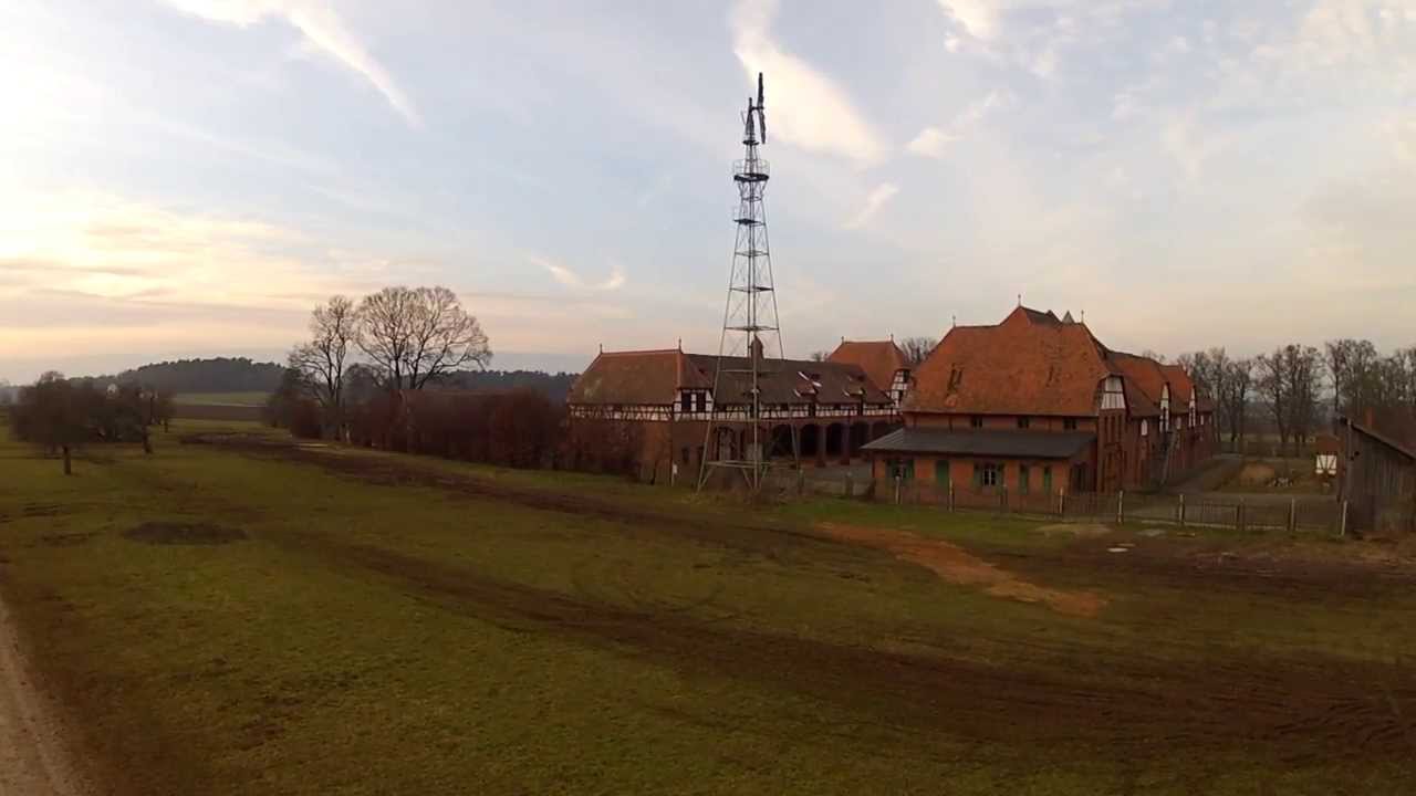 Gut Wolfgangshof - Faber Castell - altes Windrad - Koptervideo