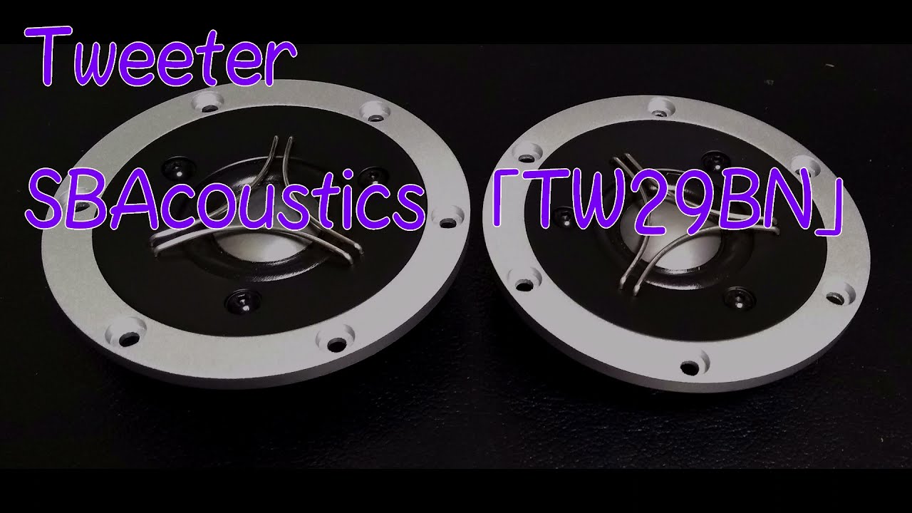 「SBAcoustics TW29BN SATORI ベリリウムツイーター」