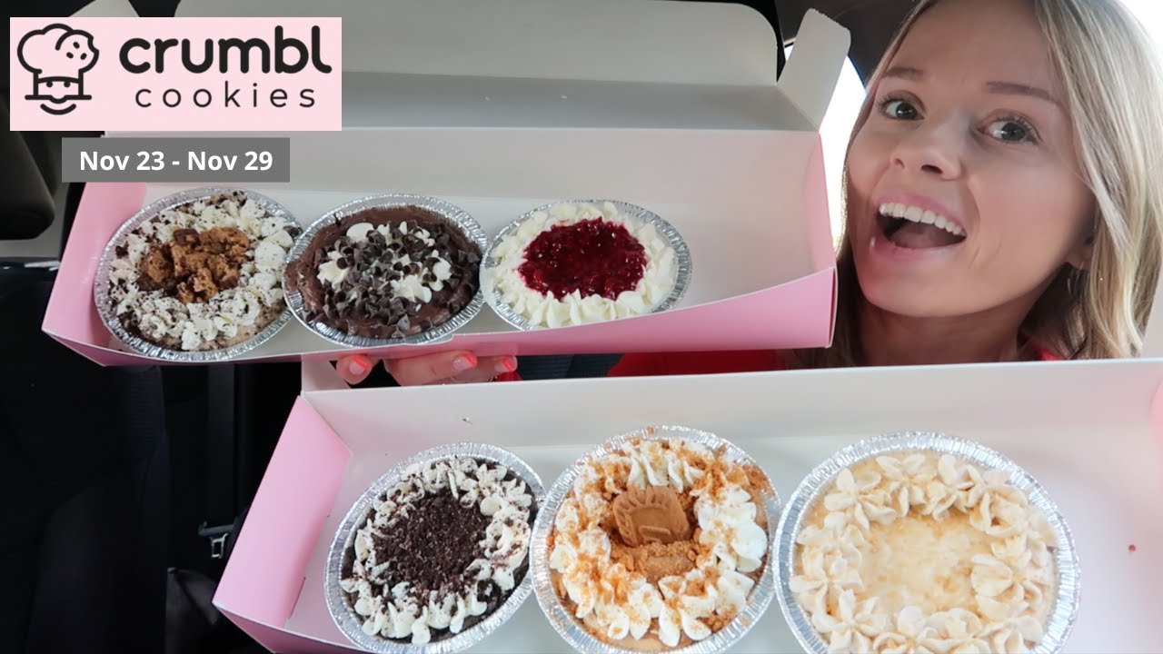 НОВЫЕ вкусы пирогов с печеньем CRUMBL на этой неделе: пирог Бруки, пирог с печеньем и кремом, фра...