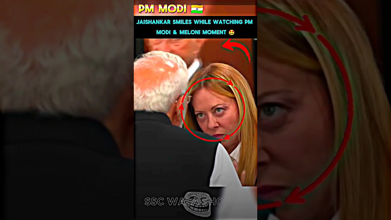 🔥-MELONI & PM MODI TOGETHER, JAISHANKAR SMILES 🇮🇹🇮🇳 | VIRAL MOMENT #trending #shorts #viralvideo