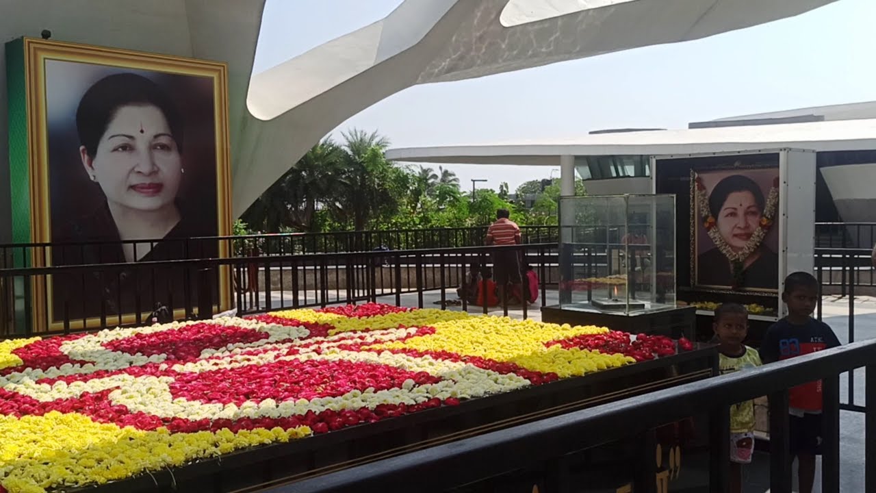 AMMA JAYALALITHA MEMORIAL MARINA BEACH | AMMA  JAYA LALITHA SAMADHI |  MGR SAMADHI |