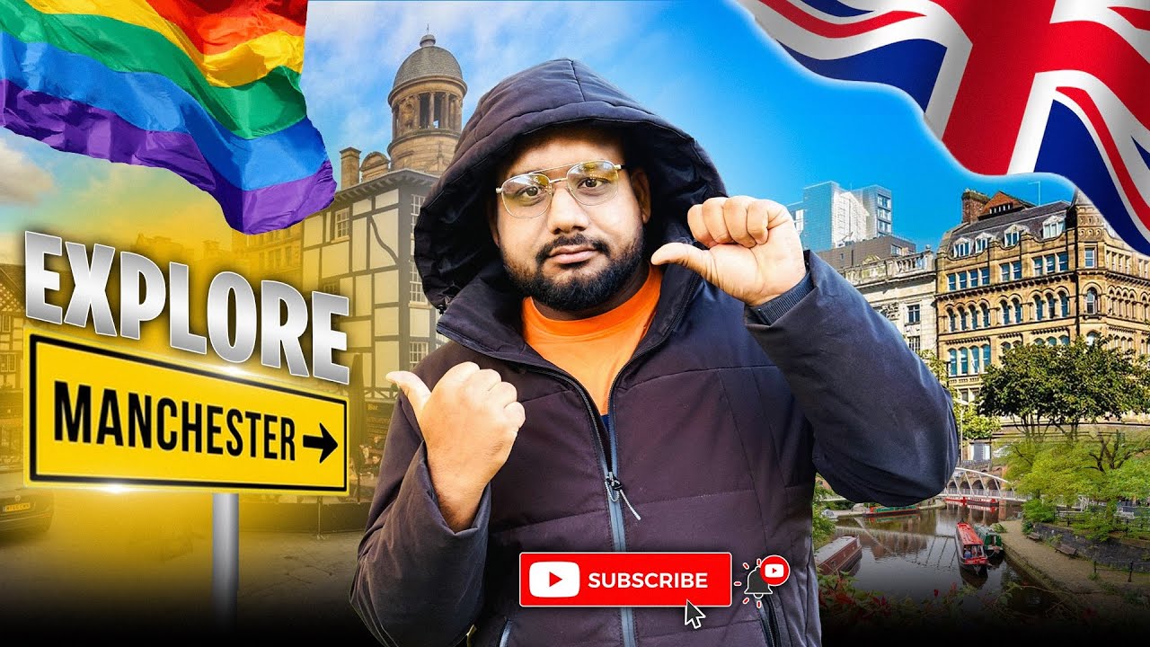 🇬🇧 Manchester City Tour | Manchester City Mein Kya Hai? | Full City Explore Vlog in Hindi | UK Vlog