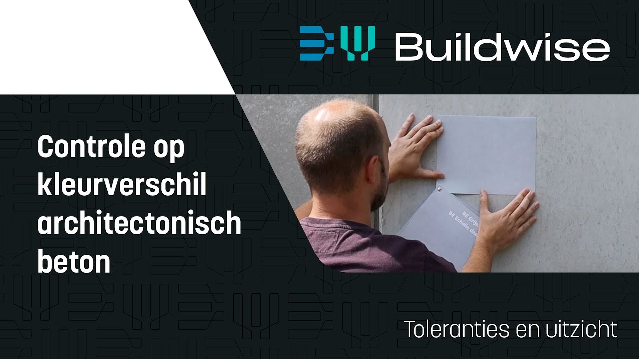 Visuele beoordeling - Controle op kleurverschil in architectonisch beton