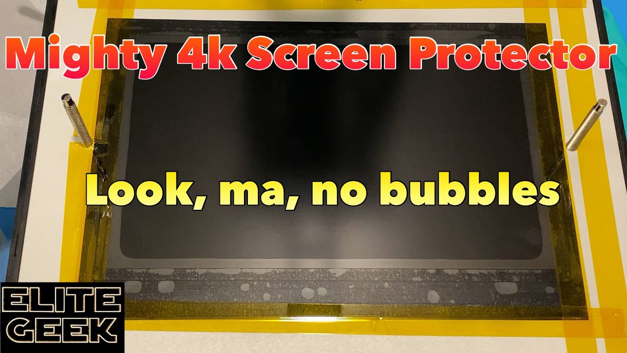 How to install a Screen Protector on a Resin 3D Printer and level the build plate on the Mighty 4K