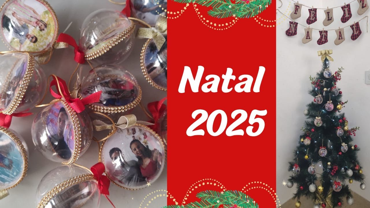  Bola personalizada para árvore de Natal