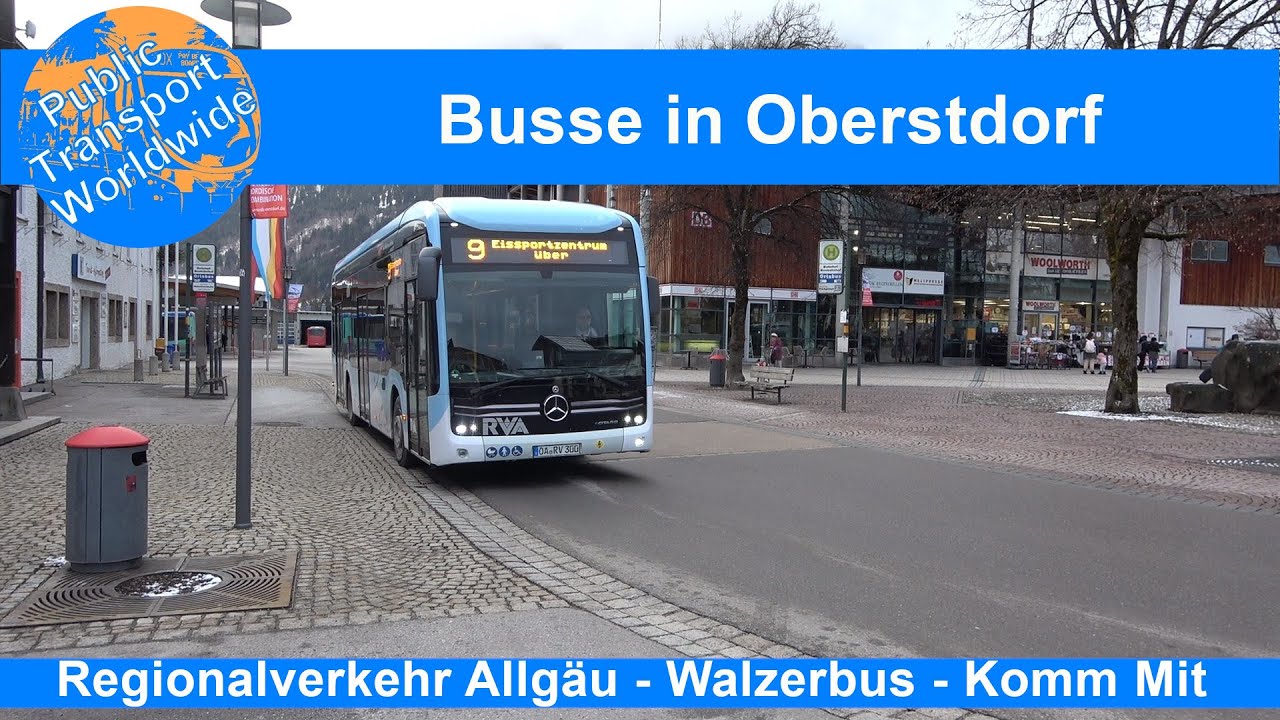 Bussen in Oberstdorf (Beieren)