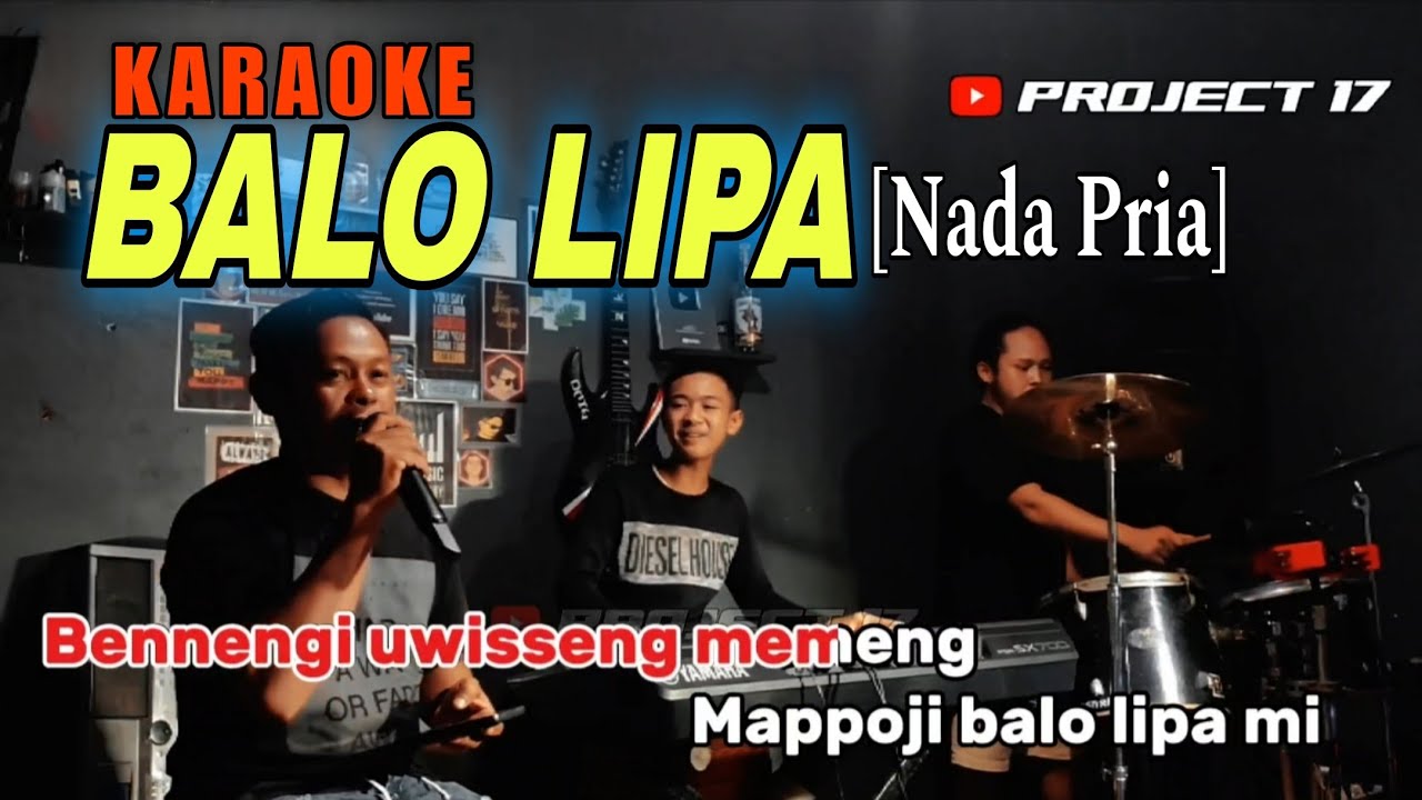 🌴 [Karaoke/ Nada Pria] Remix Timur | Balo Lipa Cipt. Ansar S | Project 17 Official 🌴